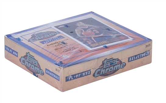 1996-97 Topps Chrome Basketball Unopened Hobby Box - Potential Kobe Bryant Rookie Cards!